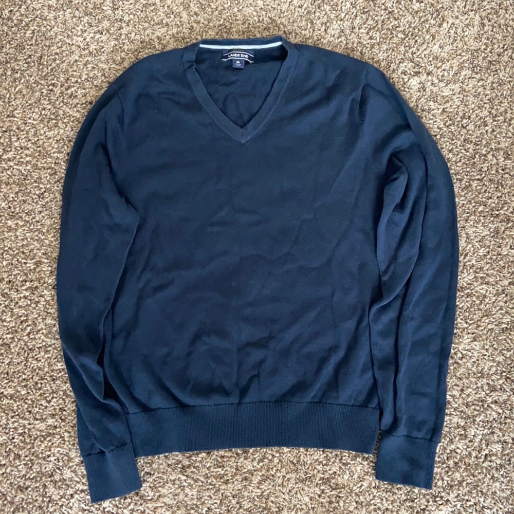 Lands End Men’s Blue Sweater M